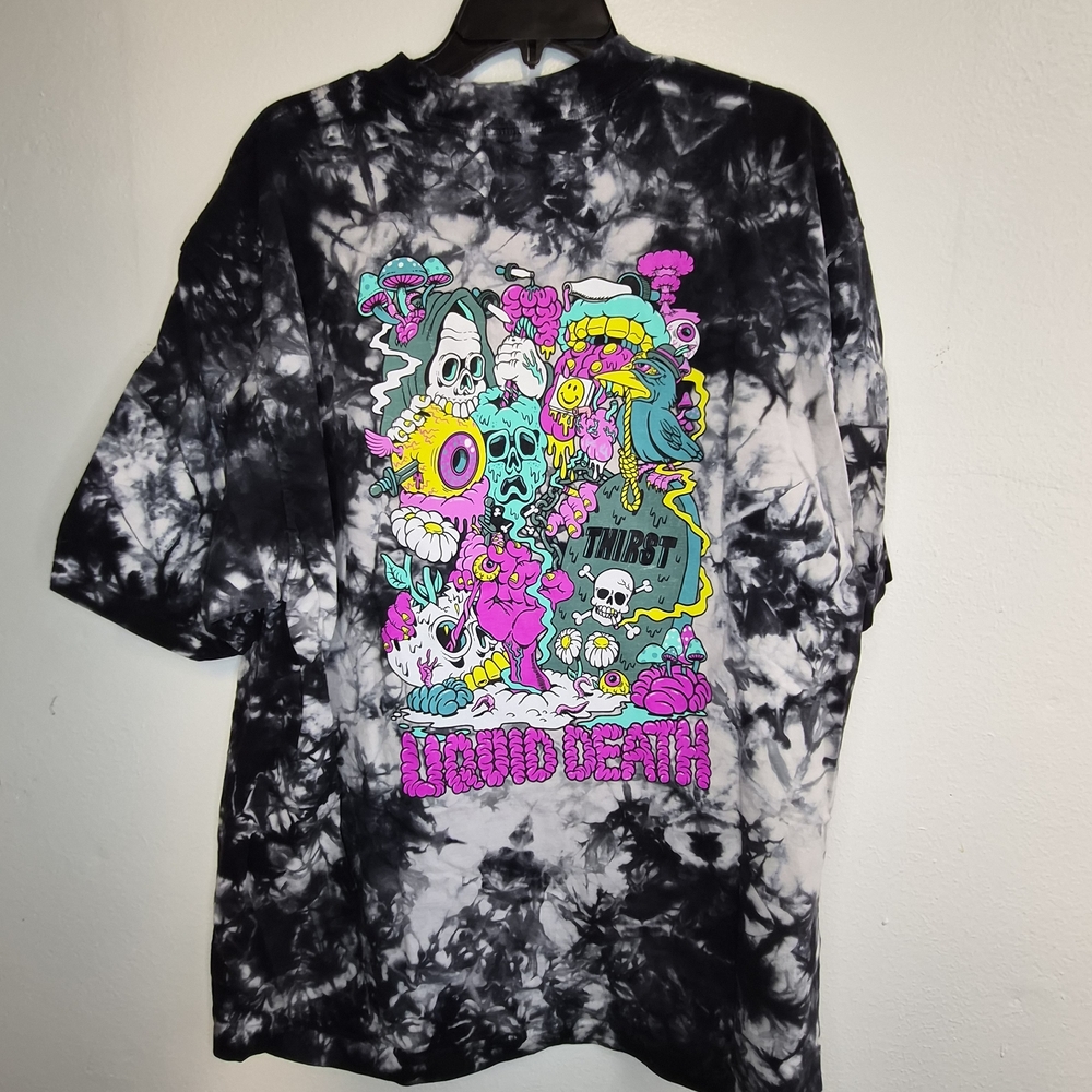 Men's Liquid Death Tie-Dye Graphic T-Shirt